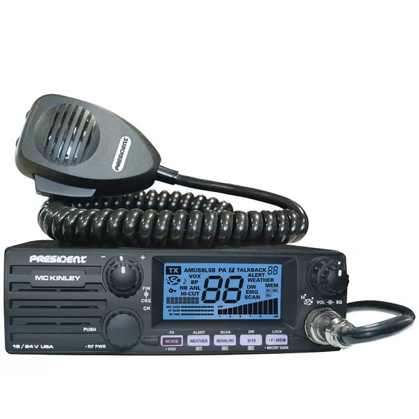 McKinley 12/24-Volt 40 Channel CB Radio w/ AM/USB and LSB, President Electronics, Mfr#: MCKINLEY